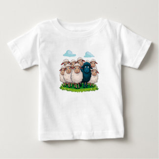 T-shirt Pour Bébé Mouton noir