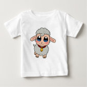 T-shirt Pour Bébé Moutons mignons (Devant)
