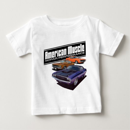 T-shirt Pour Bébé Muscle de Mopar d'Américain (Devant)