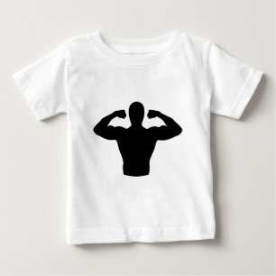 T-shirt Pour Bébé Muscles de culturisme