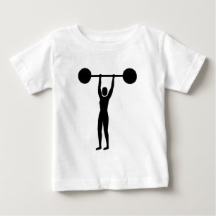 T-shirt Pour Bébé Musculation 02 - Noir