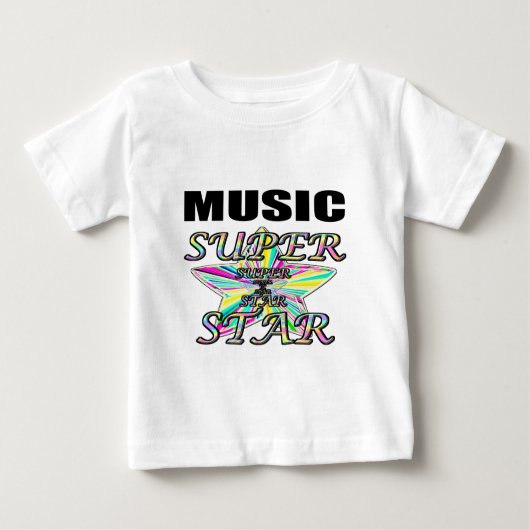 T-shirt Pour Bébé musique (Devant)