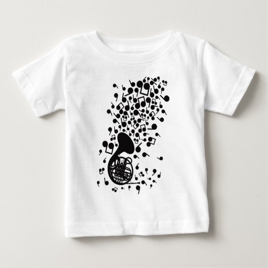 T-shirt Pour Bébé Musique (Devant)