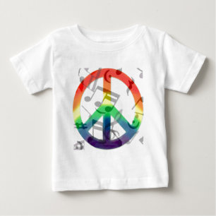 T-shirt Pour Bébé Musique de paix_