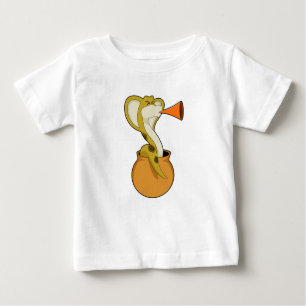 T-shirt Pour Bébé Musique de Trumpet Snake