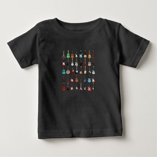 T-shirt Pour Bébé Musique guitar (Devant)