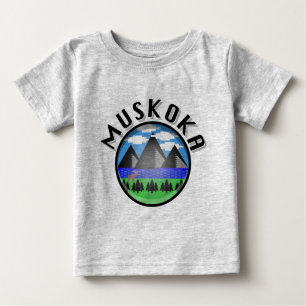 T-shirt Pour Bébé Muskoka Design (Version 2) - Baby Fine Jersey T-Sh