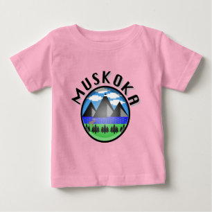 T-shirt Pour Bébé Muskoka Design (Version 2) - Baby Fine Jersey T-Sh