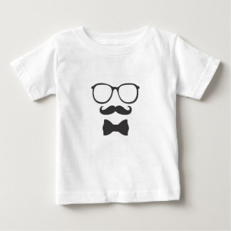 T-shirt Pour Bébé Mustache Hipster Bowtie Glaces