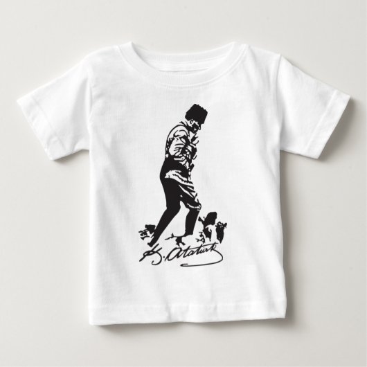T-shirt Pour Bébé Mustafa Kemal Ataturk (Devant)