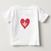 T-shirt Pour Bébé My first Valentine's Day (Dos)