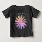 T-shirt Pour Bébé my flower Baby t shirt (Devant)