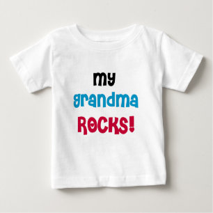 T-shirt Pour Bébé My Grand-mère Rocks