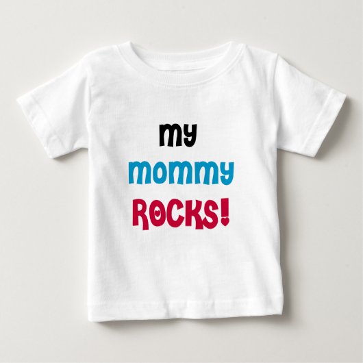 T-shirt Pour Bébé My Maman Rocks (Devant)