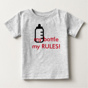 T-shirt Pour Bébé my rules body boit