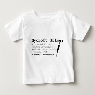 T-shirt Pour Bébé Mycroft noir
