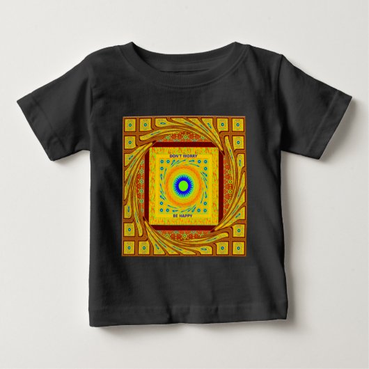 T-shirt Pour Bébé Mystic African Eye Wall Art : A Cyan Regard (Devant)