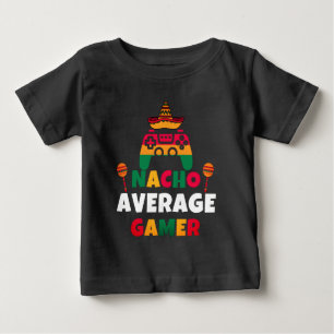 T-shirt Pour Bébé Nacho Moyenne Gamer Mexicain Gaming Cinco De Mayo