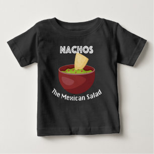 T-shirt Pour Bébé Nachos, La Salade Mexicaine - Baby Fine Jersey T-S
