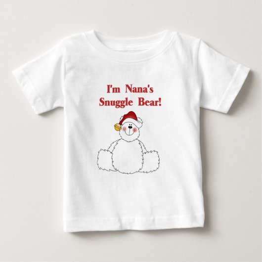 T-shirt Pour Bébé Nana's Snuggle Bear Noël (Devant)