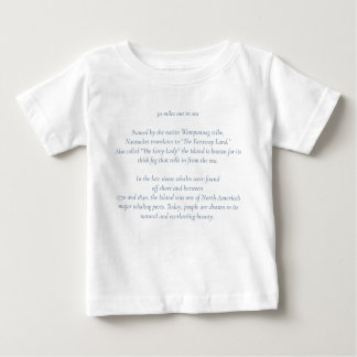T-shirt Pour Bébé Nantucket 50 miles à Sea Baby Shirt