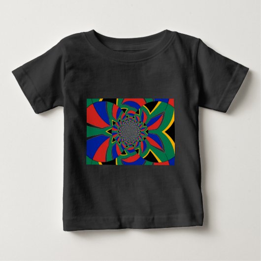 T-shirt Pour Bébé Nation Arc-en-ciel : Afrique du Sud vivante Imprim (Devant)
