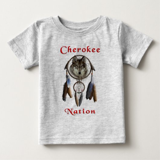 T-shirt Pour Bébé Nation cherokee (Devant)