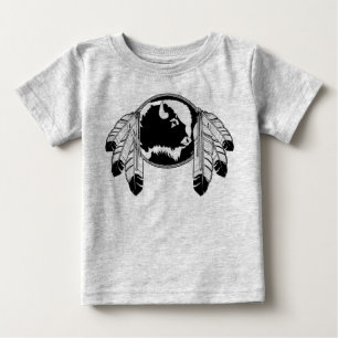 T-shirt Pour Bébé Native Art Baby Jersey Shirt Metis Wildlife Shirt