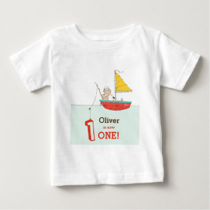T-shirt Pour Bébé Nautique petit marin porter premier anniversaire