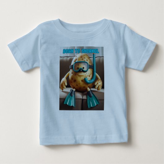 T-shirt Pour Bébé Né à la jeunesse de snorkel (Devant)