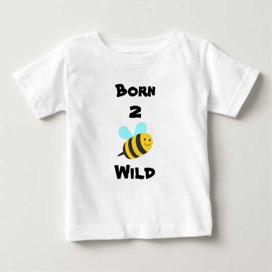 T-shirt Pour Bébé Né à l'état sauvage (Devant)