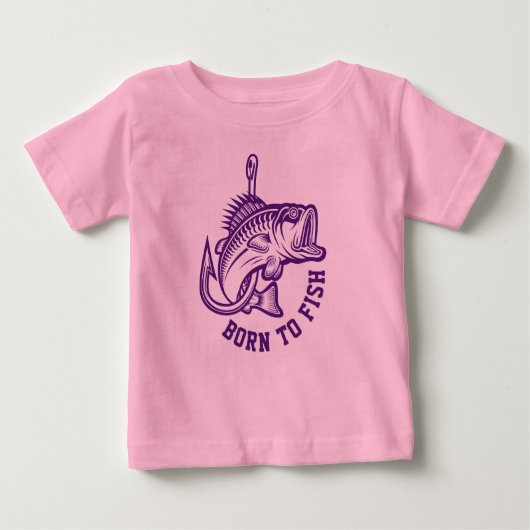 T-shirt Pour Bébé Né au poisson (Devant)