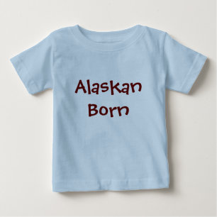 T-shirt Pour Bébé Né en Alaska