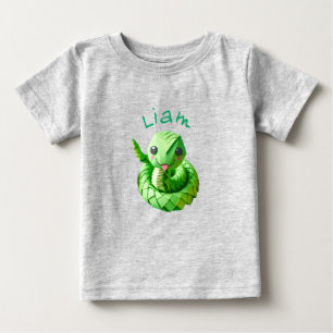 T-shirt Pour Bébé Né en chinois Nouvel An du nom de serpent BT2