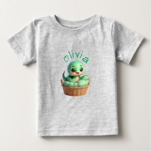 T-shirt Pour Bébé Né en chinois Nouvel An du nom de serpent BT3
