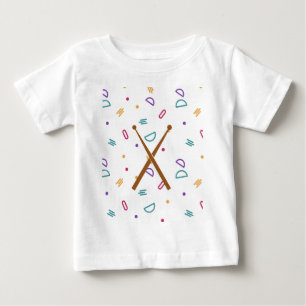 T-shirt Pour Bébé né être batteur