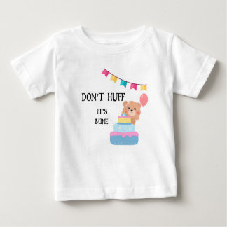T-shirt Pour Bébé "Ne Huff c'est pas à moi", mon garçon d'anniversai
