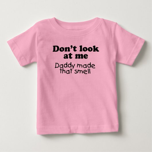 T-shirt Pour Bébé Ne me regardez pas chemise (Devant)