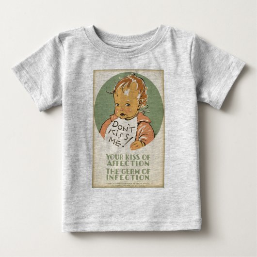 T-shirt Pour Bébé Ne m'embrassez pas chemise de bébé (Devant)