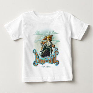 T-shirt Pour Bébé Né pour être sauvage