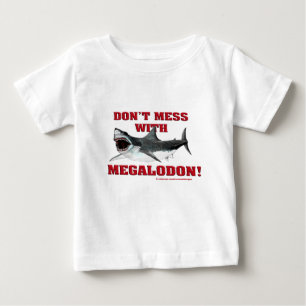 T-shirt Pour Bébé Ne salissez pas avec Megalodon !