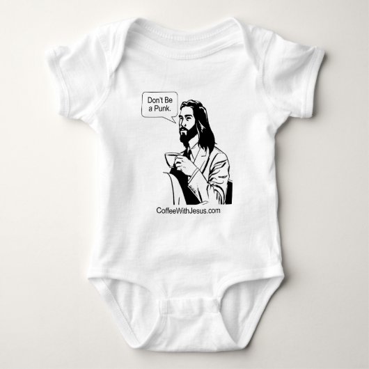 T-shirt Pour Bébé Ne sois pas un punk (Devant)