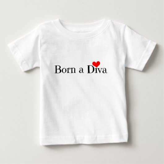 T-shirt Pour Bébé Né une combinaison de corps Diva (Devant)