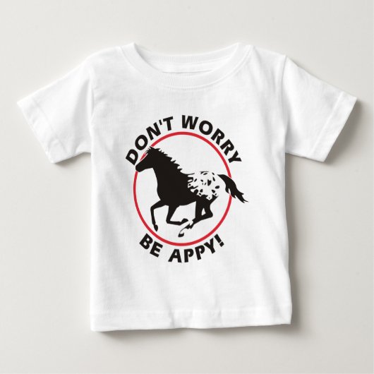 T-shirt Pour Bébé Ne vous inquiétez pas soit Appy (Devant)