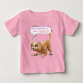 T-shirt Pour Bébé Ne vous moquez pas de cette princesse (Devant)