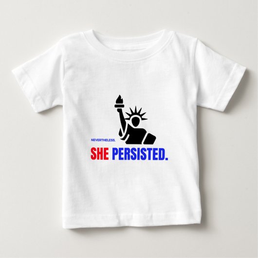 T-shirt Pour Bébé Néanmoins, elle a persisté (Devant)