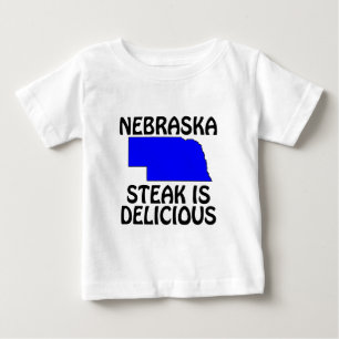 T-shirt Pour Bébé Nebraska - Le steak est délicieux