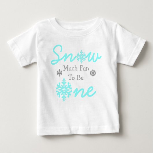 T-shirt Pour Bébé Neige Beaucoup De Plaisir D'Être Un (Devant)