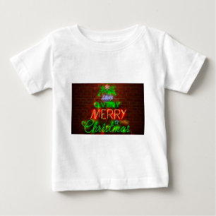 T-shirt Pour Bébé Neon A Un Très Joyeux Noël