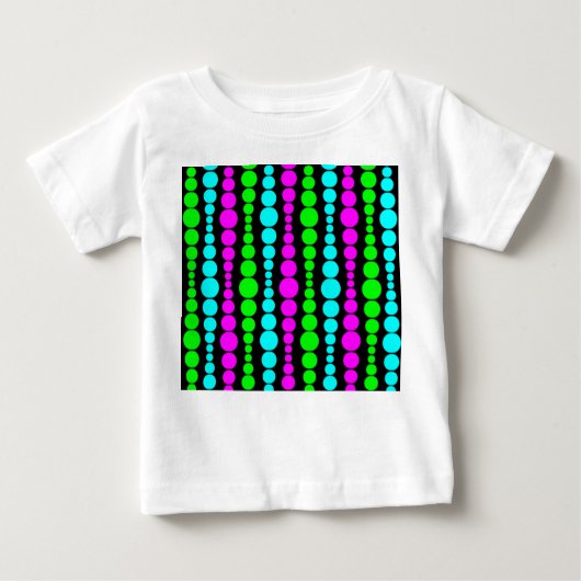 T-shirt Pour Bébé Neon Modern Rectangles (Devant)